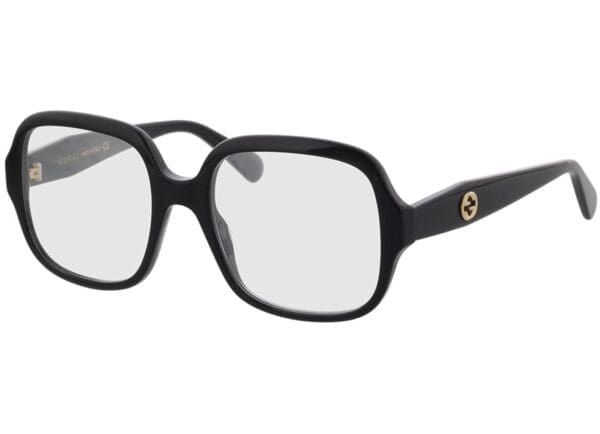 Gucci GG0799O-001 53-19 Brillengestell inkl. Gläser, Damen, Vollrand, Eckig