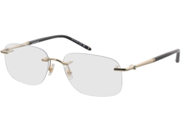 Montblanc MB0071O-003 58-17 Brillengestell inkl. Gläser, Herren, Randlos, Rechteckig