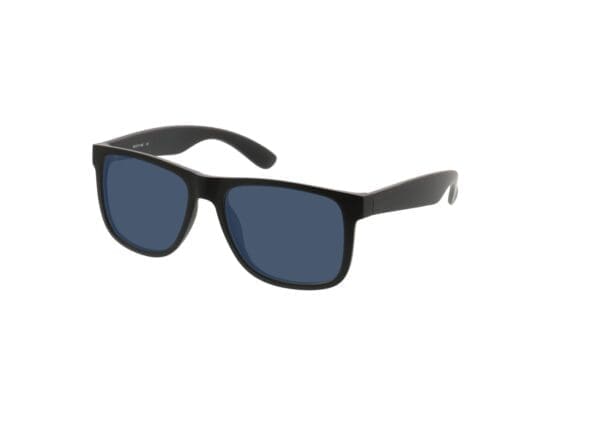 New Orleans - matt schwarz Sonnenbrille mit Sehstärke, Vollrand, Eckig