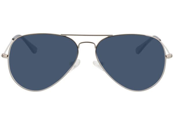 Manhattan - silber Sonnenbrille mit Sehstärke, Vollrand, Pilot – Bild 2