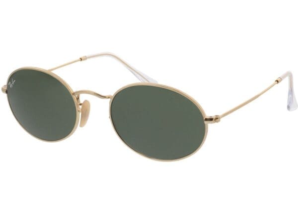 Ray-Ban Oval RB3547 001/31 54-21 Sonnenbrille mit Sehstärke erhältlich, Damen/Herren, Vollrand, Rund