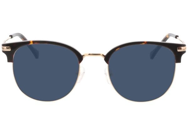 Wimbledon - gold/braun Sonnenbrille mit Sehstärke, Vollrand, browline – Bild 2