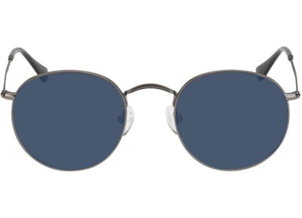 Leipzig - matt silber Sonnenbrille mit Sehstärke, Vollrand, Rund – Bild 2
