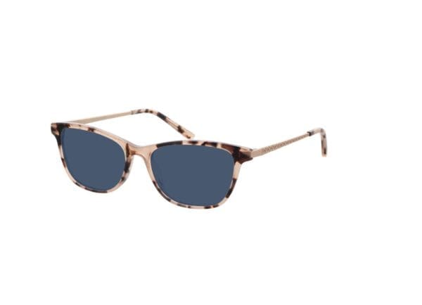 Lola - rosa havanna/roségold Sonnenbrille ohne Sehstärke, Vollrand, Rechteckig