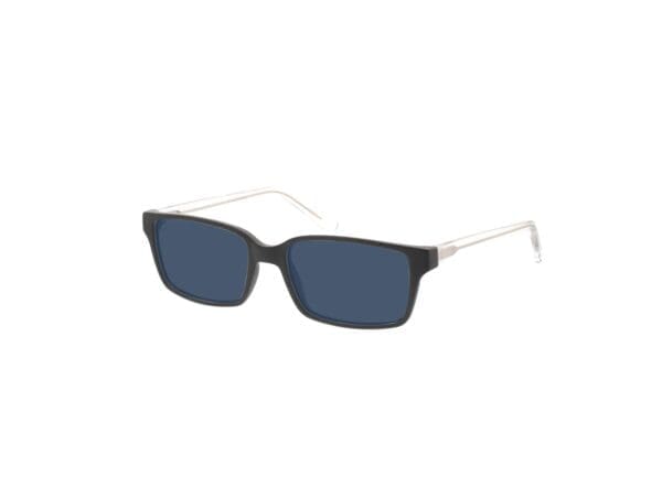 Nixon - matt schwarz/transparent Sonnenbrille mit Sehstärke, Vollrand, Rechteckig