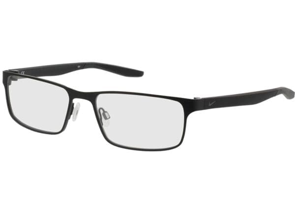 Nike 8131 001 55-17 Brillengestell inkl. Gläser, Herren, Vollrand, Eckig