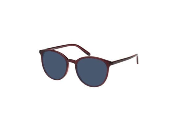 New York - rot Sonnenbrille mit Sehstärke, Vollrand, Rund