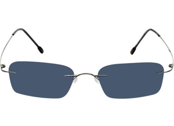 Davos - anthrazit Sonnenbrille mit Sehstärke, Randlos, Rechteckig – Bild 2