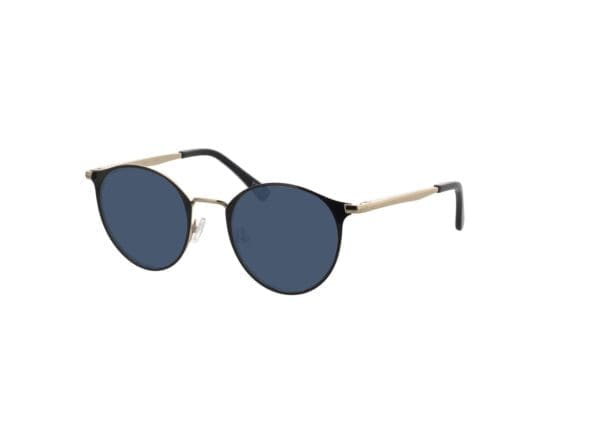 Nitra - schwarz/gold Sonnenbrille ohne Sehstärke, Vollrand, Rund