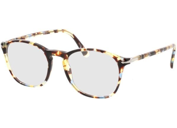Persol PO3007VM 1058 52-19 Brillengestell inkl. Gläser, Damen/Herren, Vollrand, Rund