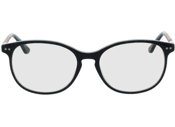 Woodfellas Optical Prospect macassar/blue 54-17 Brillengestell inkl. Gläser, Damen/Herren, Vollrand, Rund – Bild 2