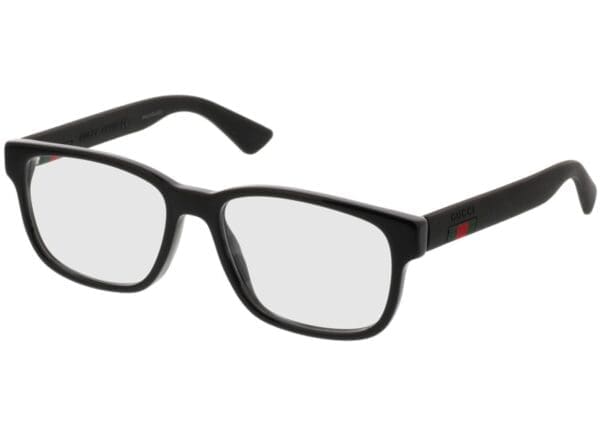 Gucci GG0011O-001 53-17 Brillengestell inkl. Gläser, Herren, Vollrand, Eckig
