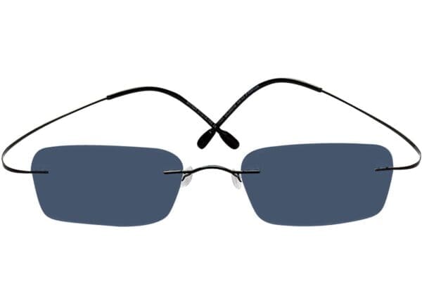 Mackay - schwarz Sonnenbrille mit Sehstärke, Randlos, Rechteckig – Bild 2