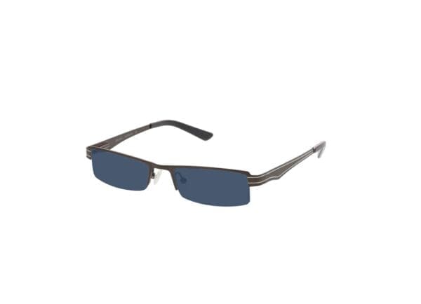 Kali - grau Sonnenbrille mit Sehstärke, Halbrand, Dünn