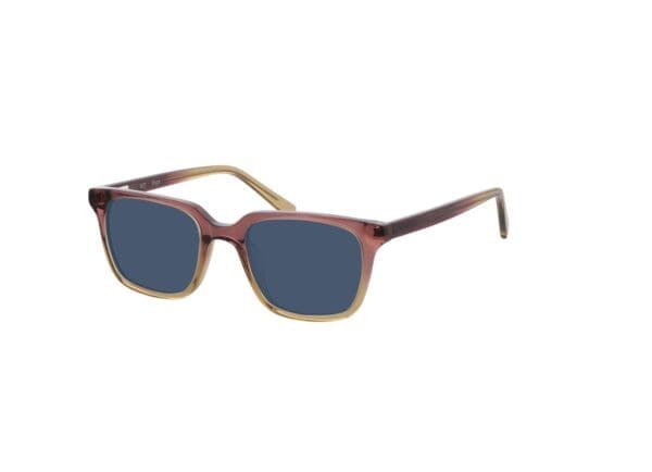 Riga - braun/pink Sonnenbrille mit Sehstärke, Vollrand, Eckig