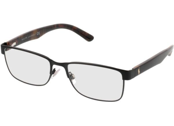 Polo PH1157 9038 55-17 Brillengestell inkl. Gläser, Herren, Vollrand, Eckig