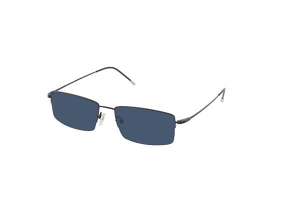 Kassel - schwarz Sonnenbrille mit Sehstärke, Halbrand, Rechteckig