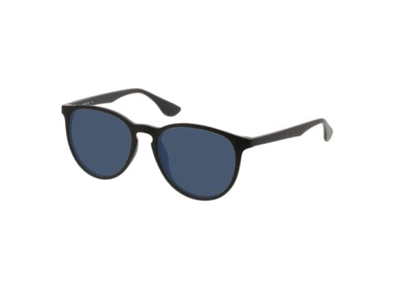 San Francisco - matt schwarz Sonnenbrille mit Sehstärke, Vollrand, Rund