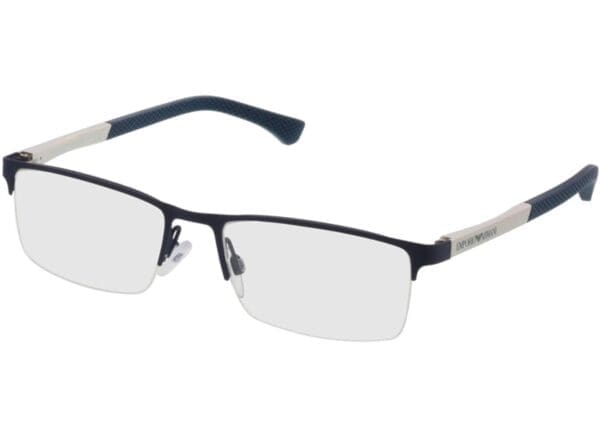 Emporio Armani EA1041 3131 53-17 Brillengestell inkl. Gläser, Herren, Halbrand, Rechteckig