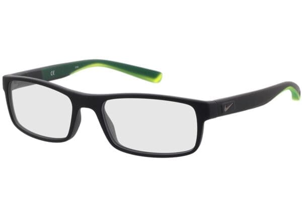 Nike 7090 010 53-17 Brillengestell inkl. Gläser, Herren, Vollrand, Rechteckig