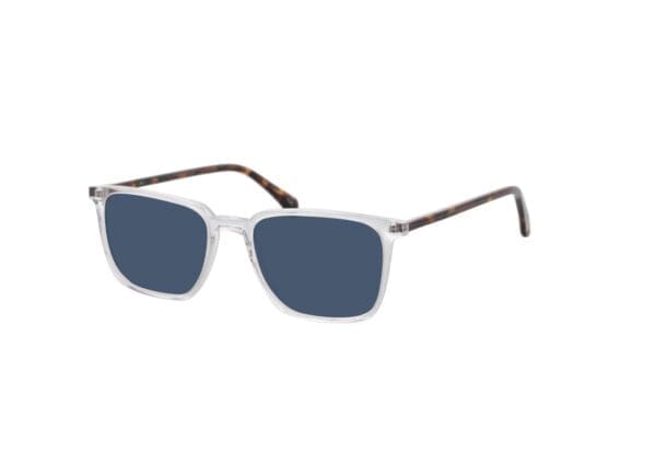 Jaco - transparent/havanna Sonnenbrille mit Sehstärke, Vollrand, Eckig