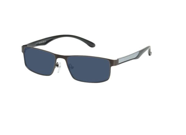 Bolton - anthrazit/silber Sonnenbrille mit Sehstärke, Vollrand, Rechteckig