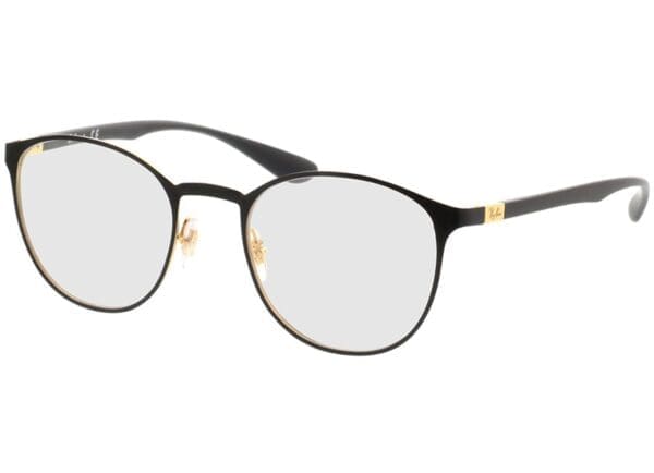 Ray-Ban RX6355 2994 50-20 Brillengestell inkl. Gläser, Damen/Herren, Vollrand, Rund
