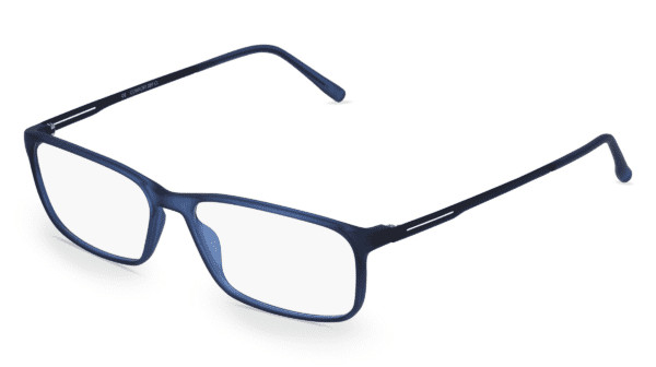 Fielmann COMFORT 089 CL Herren-Brille inkl. Gläser Vollrand Eckig TR90-Gestell 54mm/15mm/140mm, blau